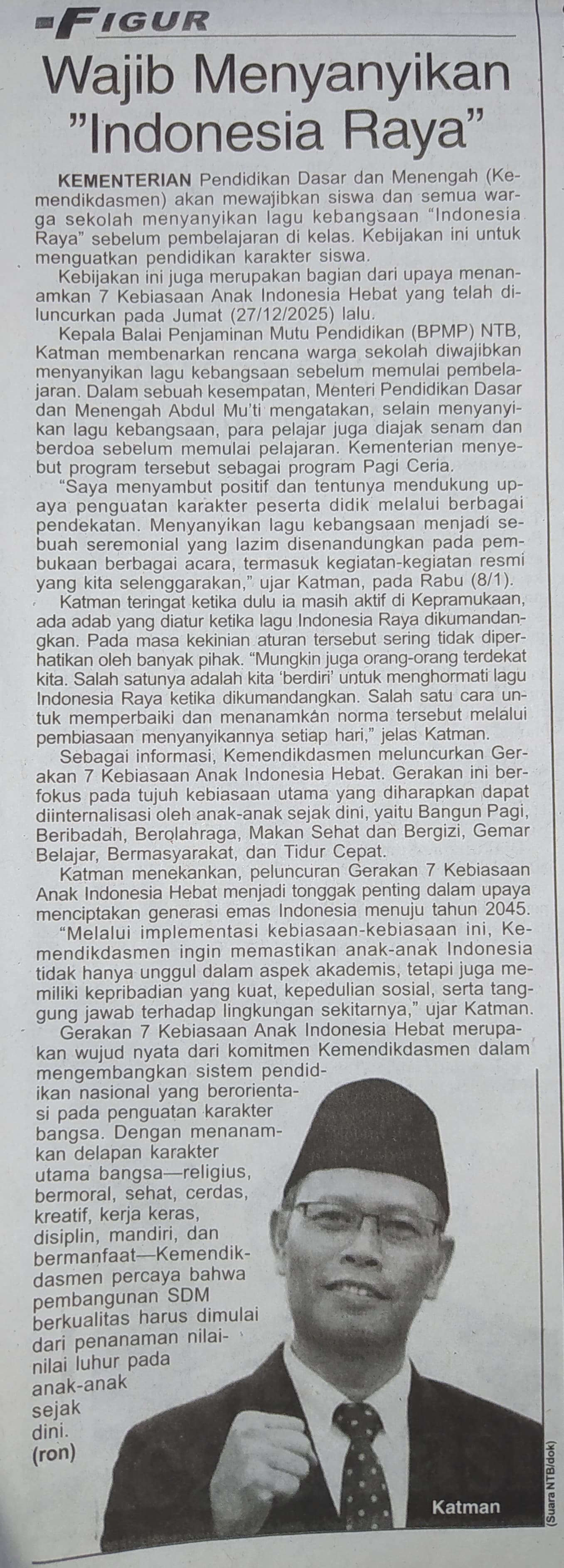 Wajib Menyanyikan "Indonesia Raya"