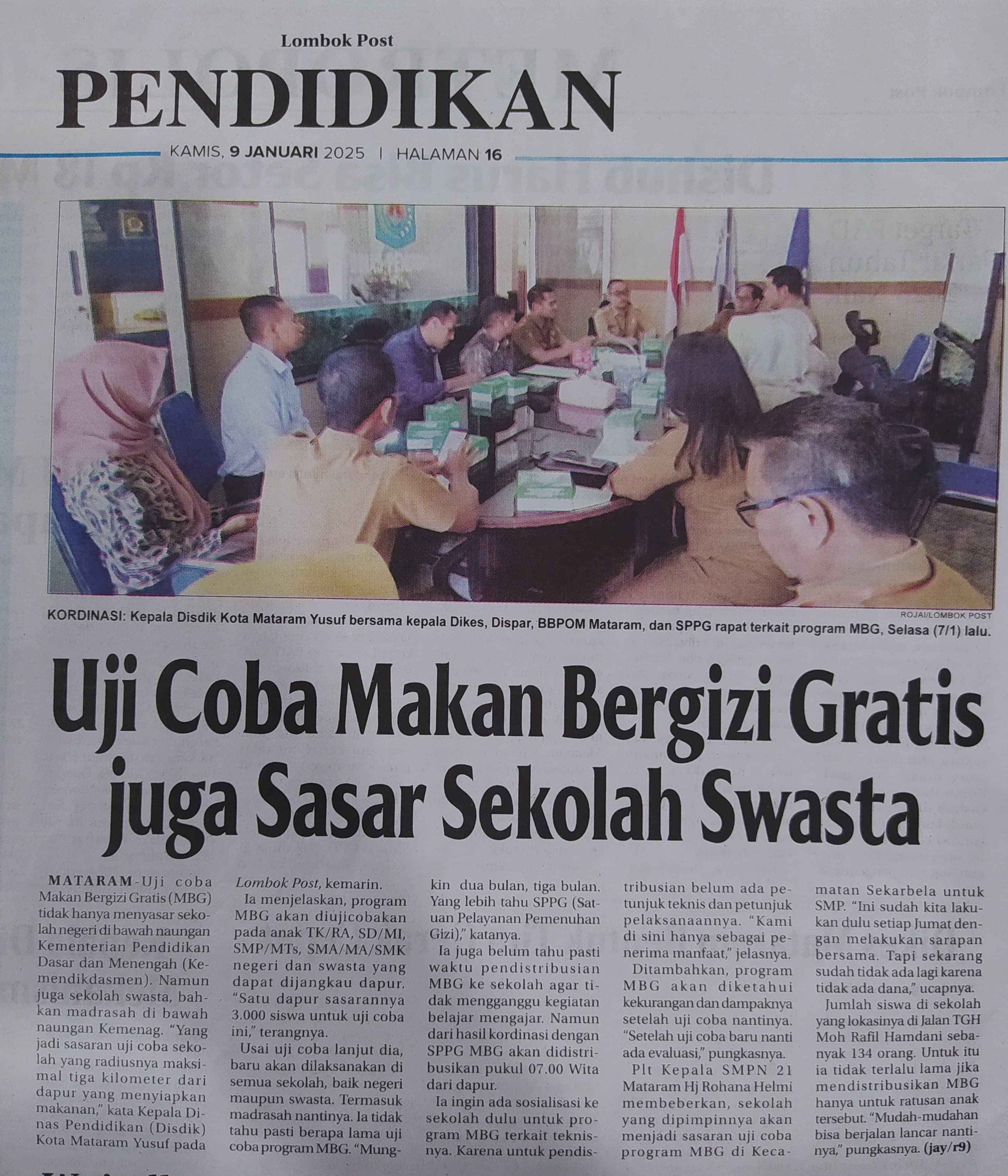 Uji Coba Makan Bergizi Gratis Juga Sasar Sekolah Swasta