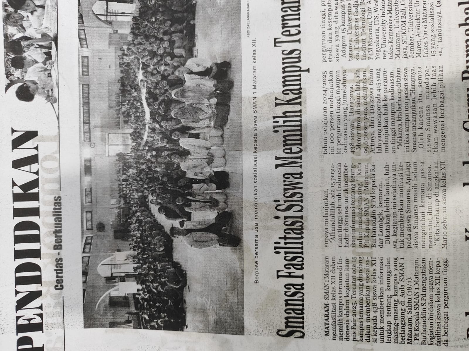 Smansa Fasilitasi Siswa Memilih Kampus Ternama