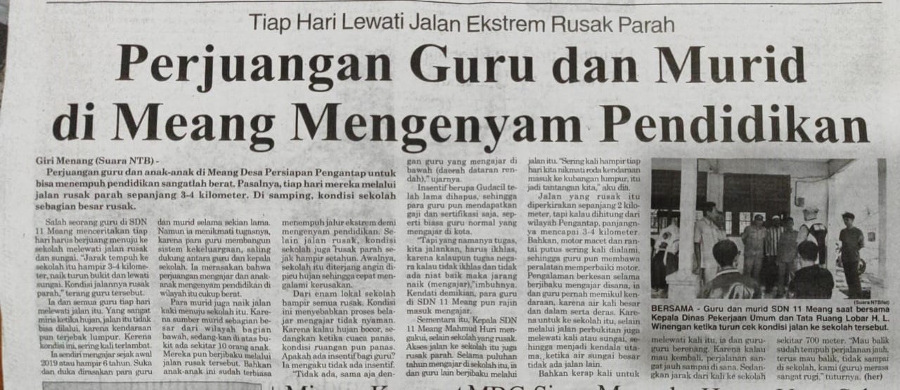 Tiap Hari Lewati Jalan Ekstrem Rusak Parah, Perjuangan Guru Dan Murid Di Meang Mengenyam Pendidikan