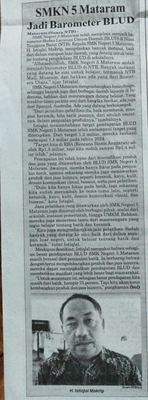 SMKN 5 Mataram Jadi Barometer BLUD