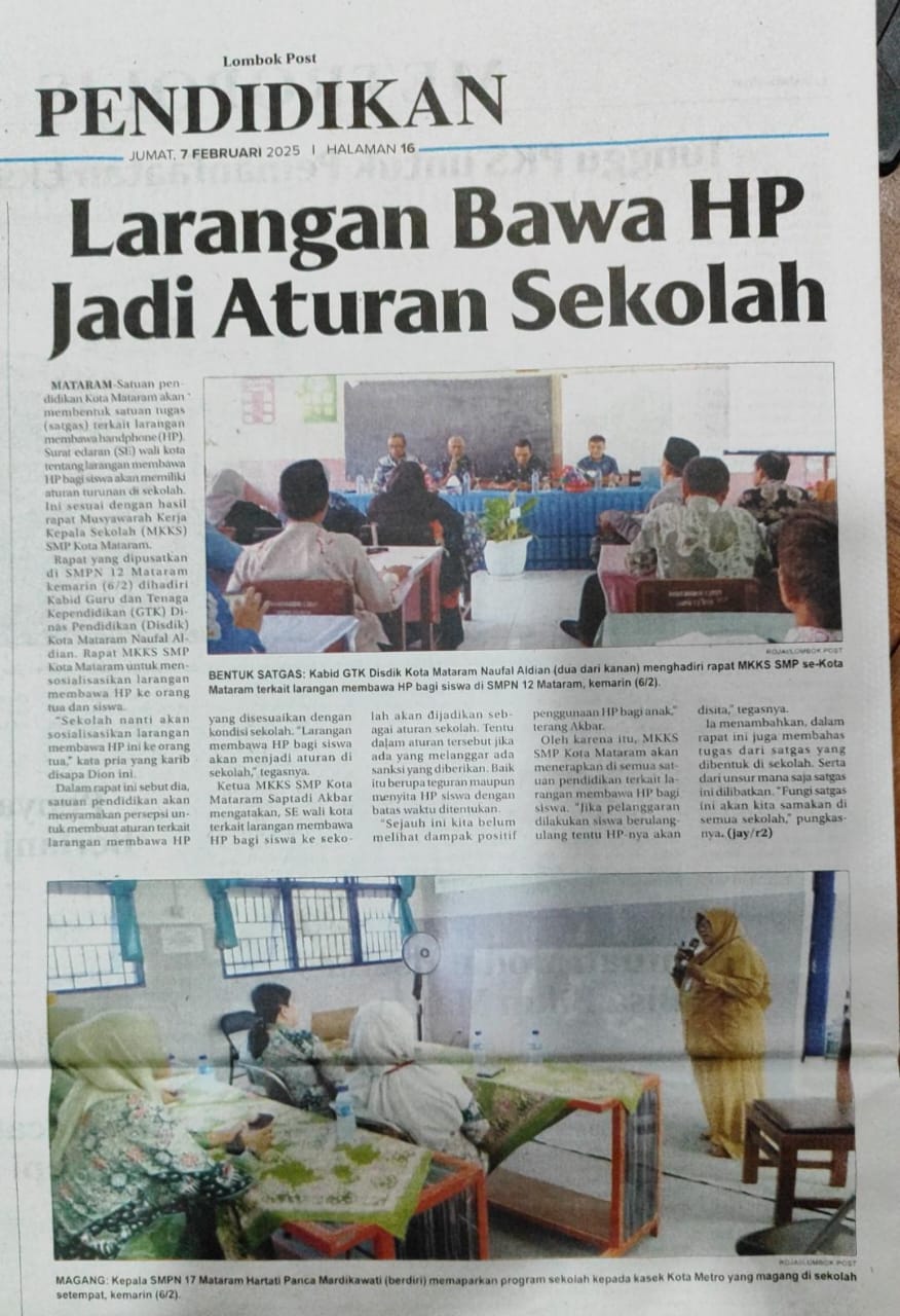 Larangan Bawa HP Jadi Aturan Sekolah