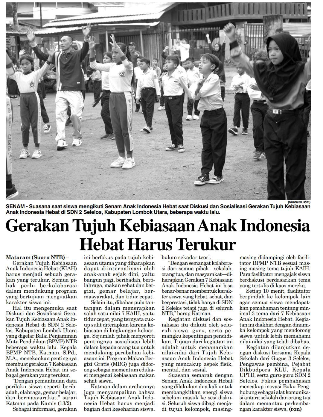 Gerakan 7 Kebiasaan Anak Indonesia Hebat Harus Terukur