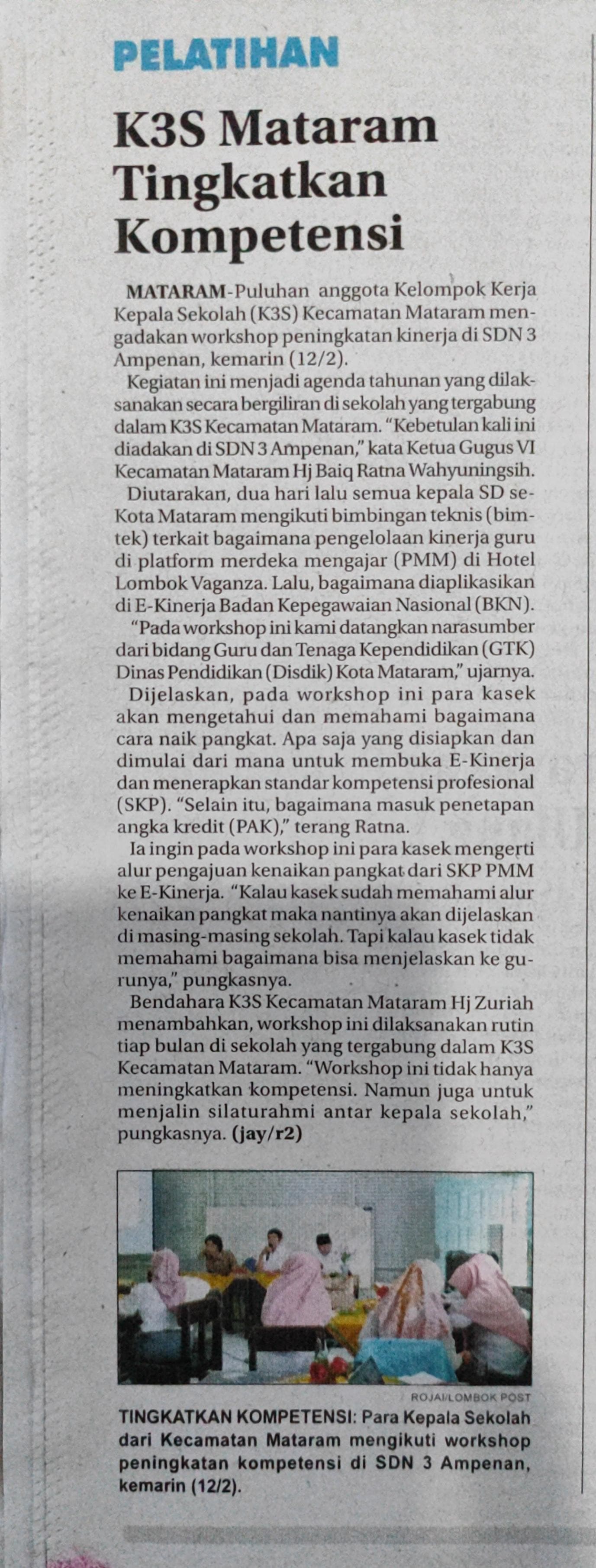 K3S Mataram Tingkatkan Kompetensi