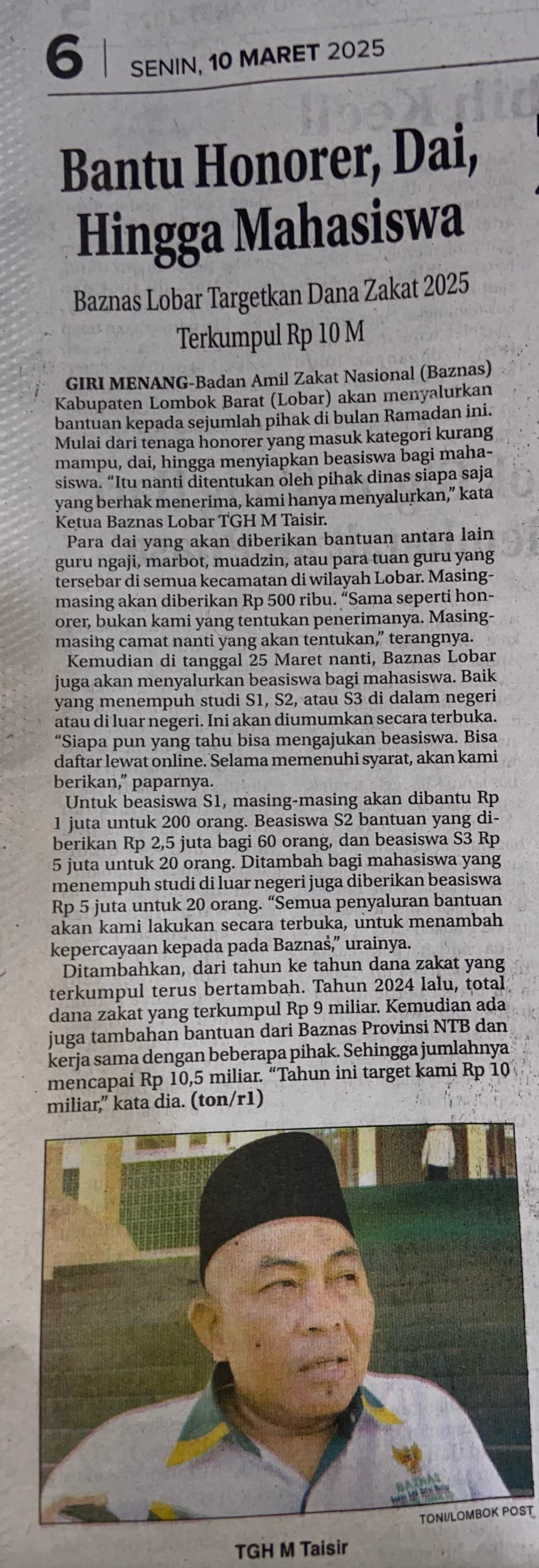 Bantu Honorer, Dai Hingga Mahasiswa