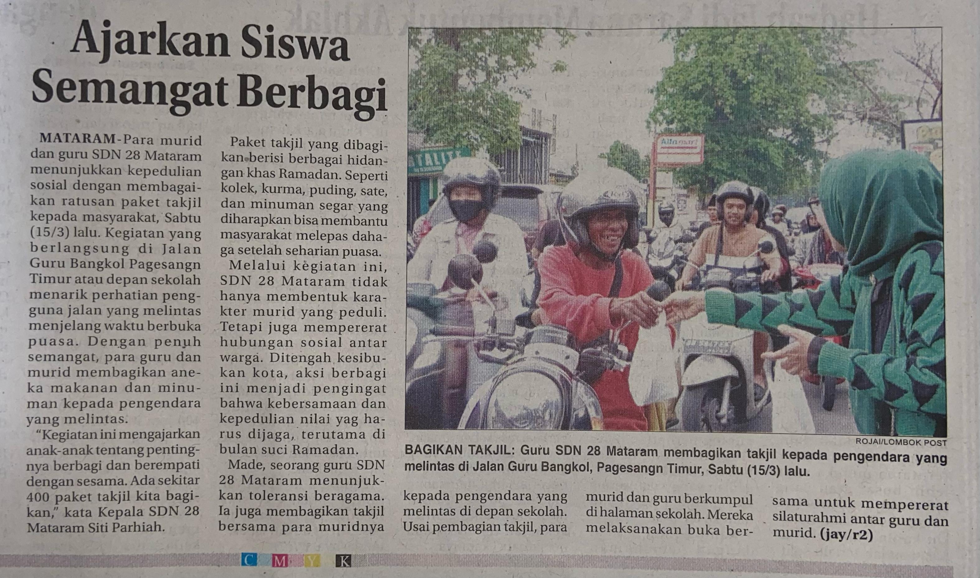 Ajarkan Siswa Semangat Berbagi