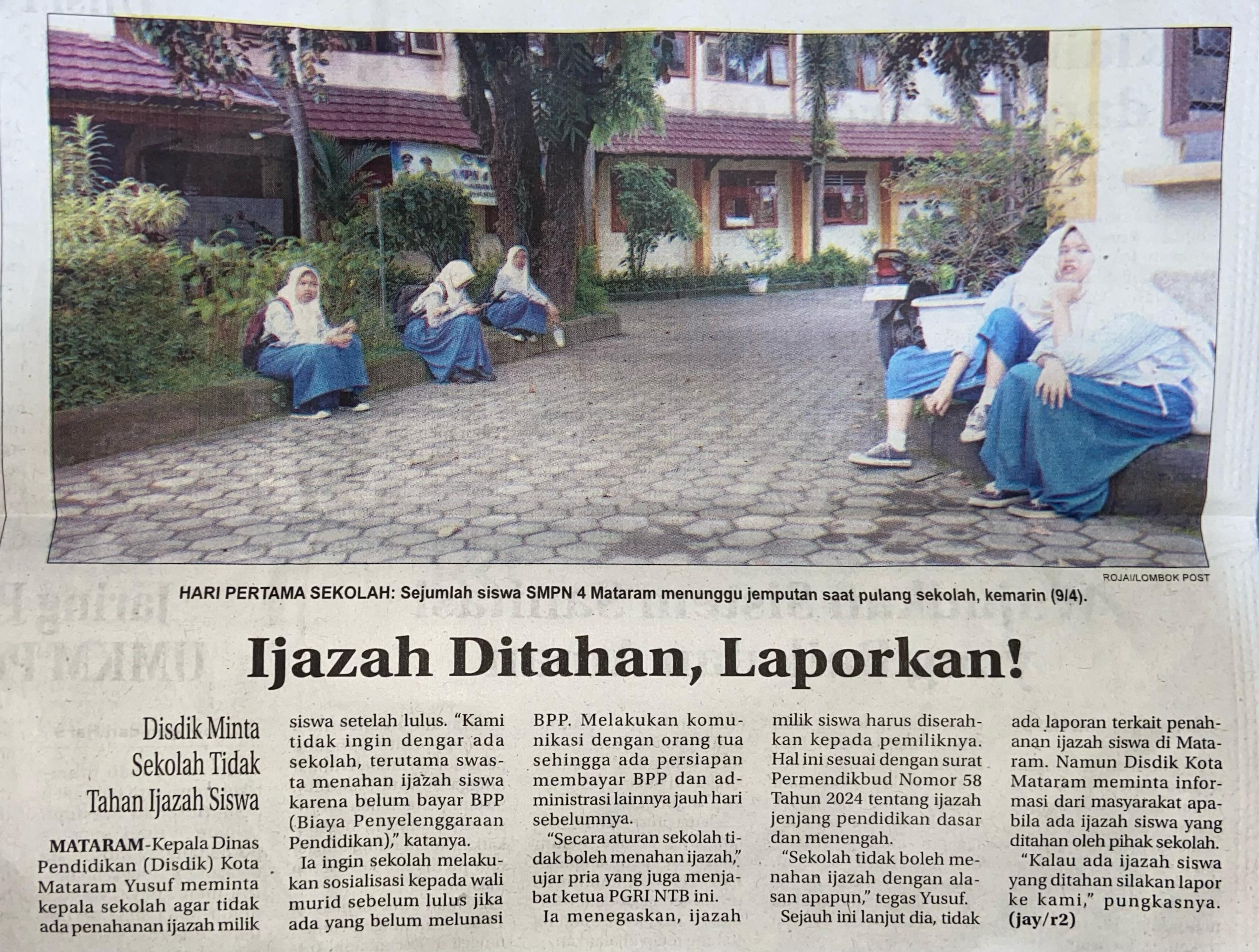 Ijazah Ditahan, Laporkan!