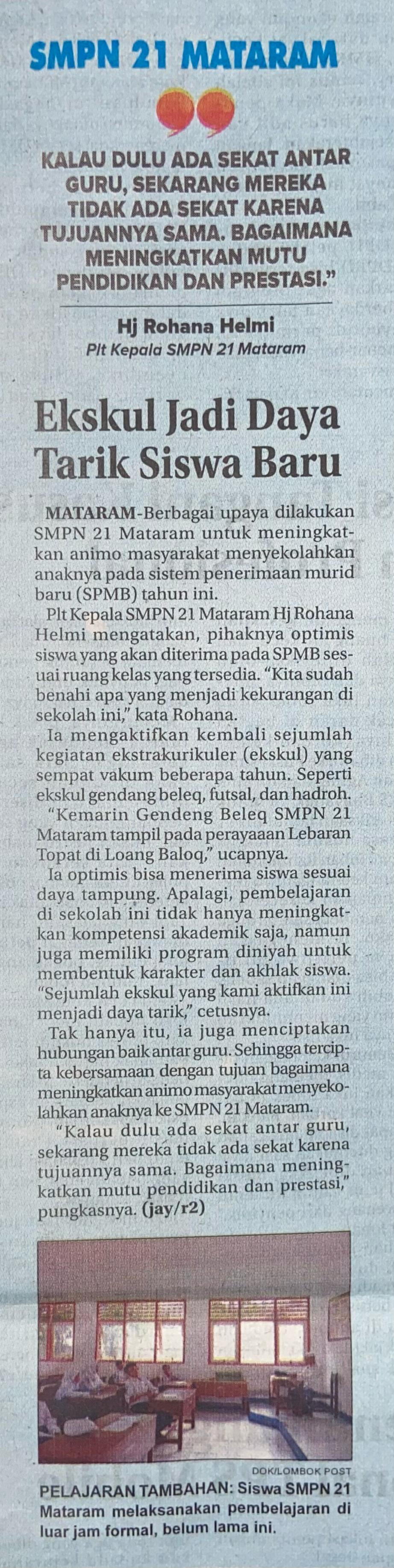 Ekskul Jadi Daya Tarik Siswa Baru