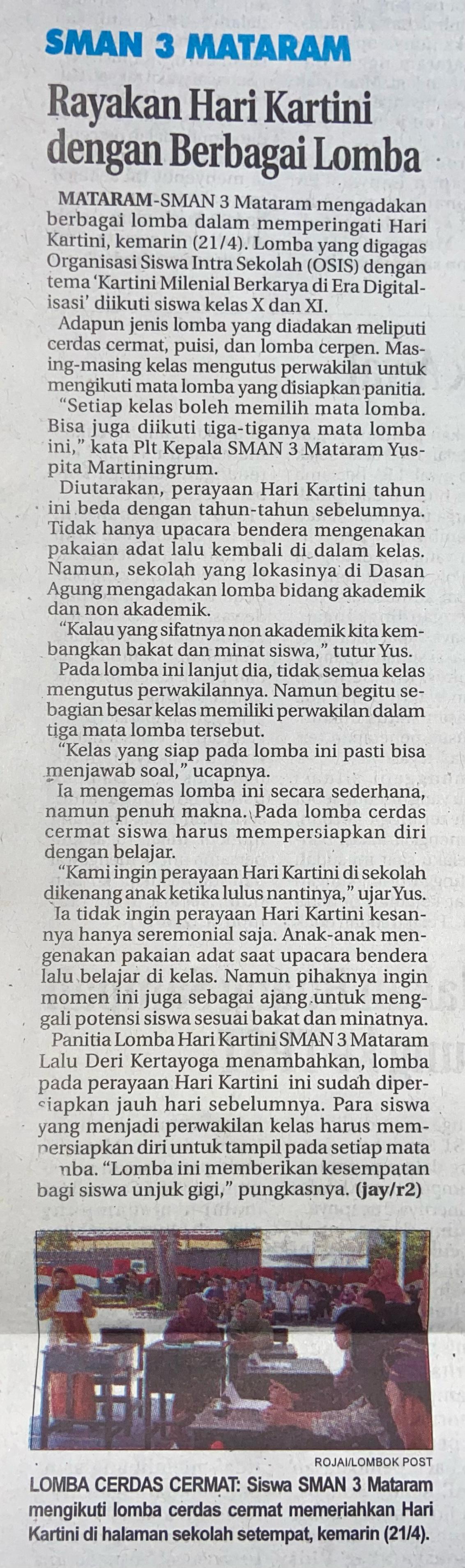 Rayakan Hari Kartini dengan Berbagai Lomba