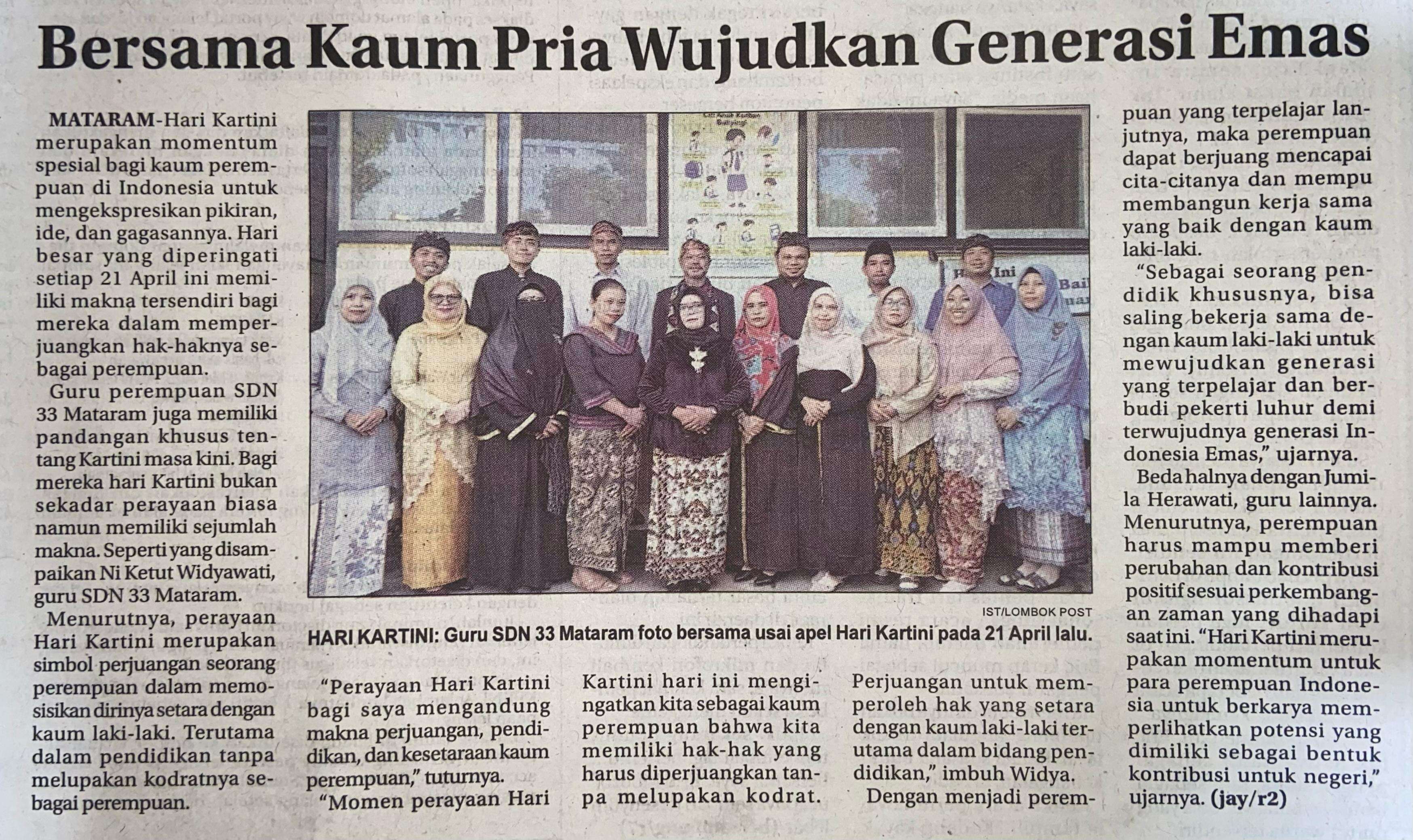 Bersama Kaum Pria Wujudkan Generasi Emas